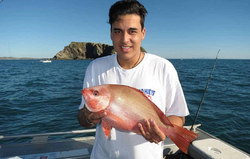 GOOD CATCH: Te Peehi Waretini with a nice small mouth nanny. Photo from Wade Joseph Smith. GOOD CATCH: Te Peehi Waretini with a nice small mouth nanny. Photo from Wade Joseph Smith.
